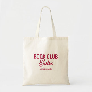 Bolsa Tote Clube do Livro Personalizado Negrito Vermelho Garo