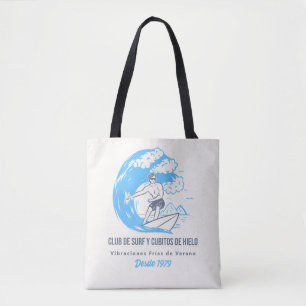 Bolsa Tote Clube do surf e do Cubo de Gelo