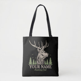 Bolsa Tote Clube Personalizado de Caça a Deer Elk Antler
