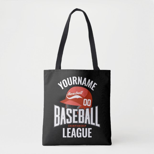 Bolsa Tote Clube Personalizado de Champ NAME Team Player (Frente)