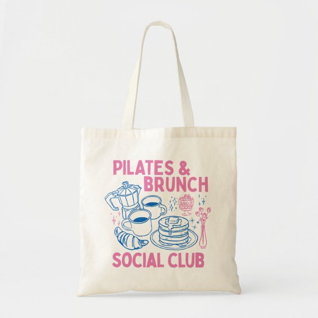 Bolsa Tote Clube Social de Pilates & Brunch (Frente)
