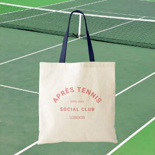 Bolsa Tote Clube Social de Tênis Après Pink Crest Navy Alça