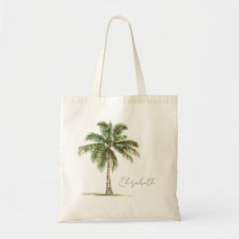 Bolsa Tote Coastal Palm Tree Personalized