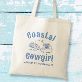 Bolsa Tote Coasteiro Cowgirl Beach Bachelorette Personalizado