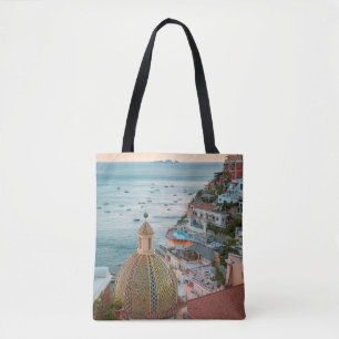 Bolsa Tote Coastline Positano, Costa Amalfi, Itália