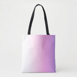 Bolsa Tote Cobertor de fleece com design ombre violeta e rosa