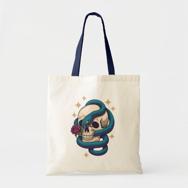 Bolsa Tote Cobra Caveira (Frente)