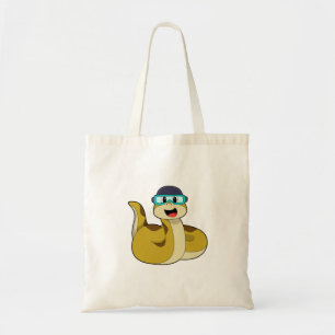 Bolsa Tote Cobra com óculos de natação