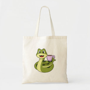 Bolsa Tote Cobra com Taça de Café
