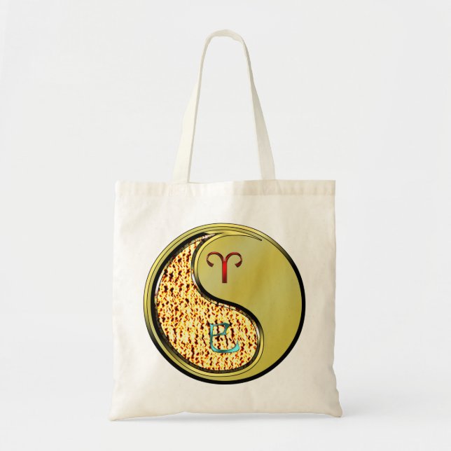 Bolsa Tote Cobra de áries e metal (Frente)