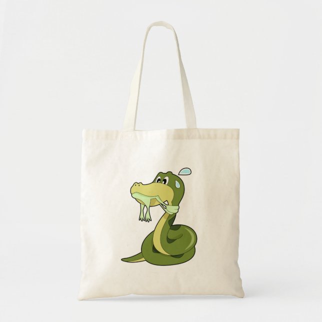 Bolsa Tote Cobra engraçado (Frente)