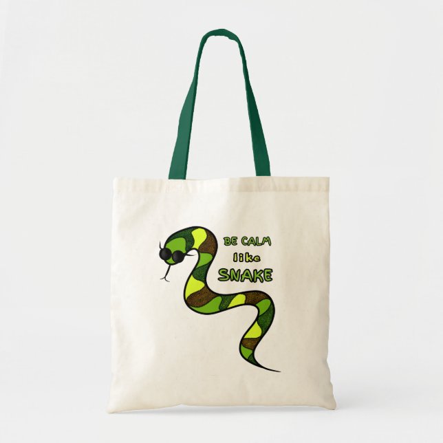 Bolsa Tote Cobra verde (Frente)