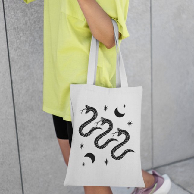 Bolsa Tote Cobras E Luas (Criador carregado)