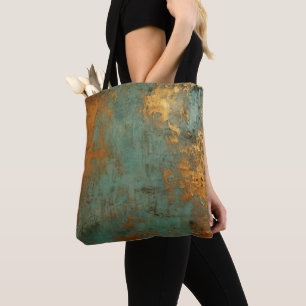 Bolsa Tote Cobre Patina - Metálico Russo
