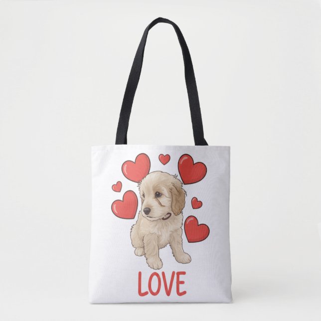 Bolsa Tote Cockapoo Love (Frente)