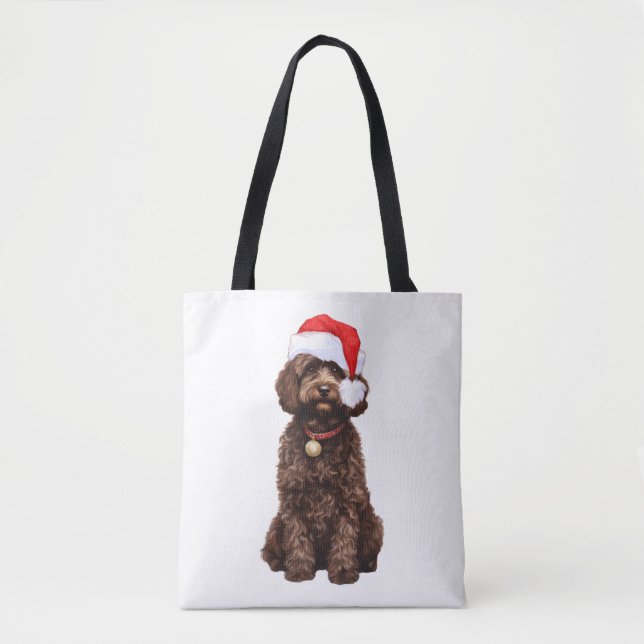 Bolsa Tote Cockapoo Natal (Frente)