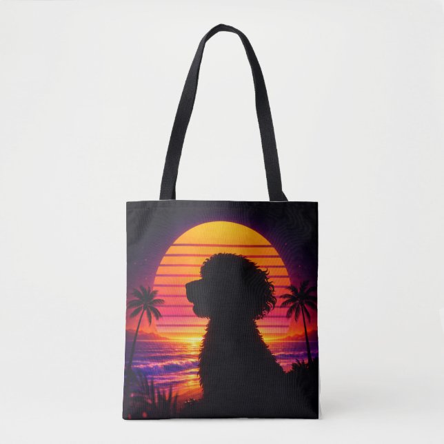 Bolsa tote Cockapoo - Presente Retro para Amantes  (Frente)