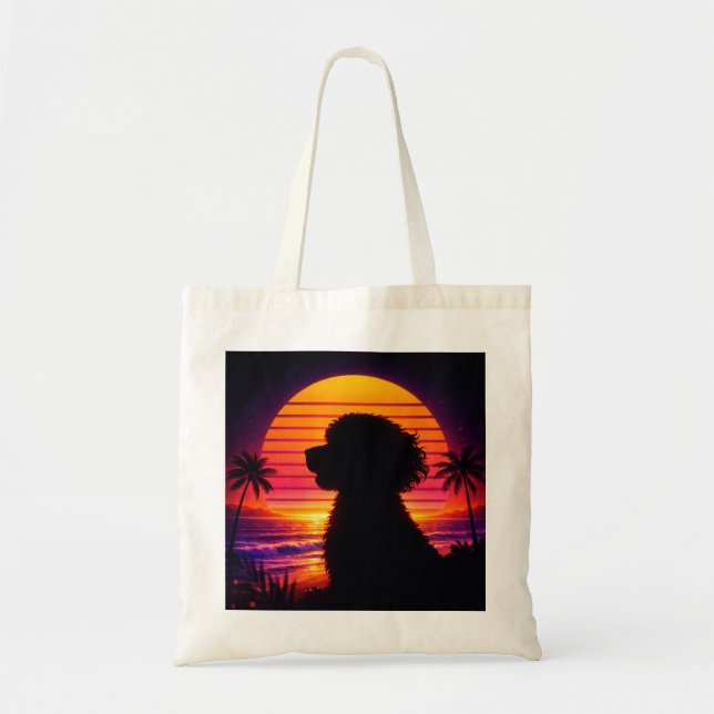 Bolsa Tote Cockapoo - Presente Retro para Amantes  (Frente)