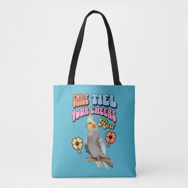 Bolsa Tote Cockatiel Parrot Cheio (Frente)
