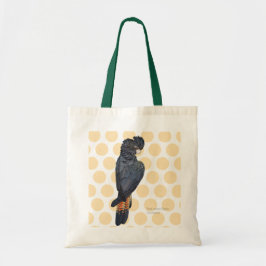 Bolsa Tote Cockatoo Preto De Altura Vermelha