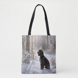 Bolsa Tote Cocker Spaniel Deixe Nevar Natal