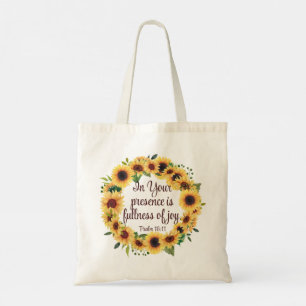 Bolsa Tote Cód. Watercolor Christian Scriptum Joy Quote