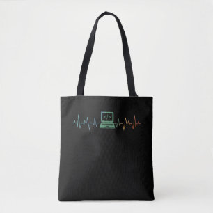 Bolsa Tote Codificador de software de pulsação de computado