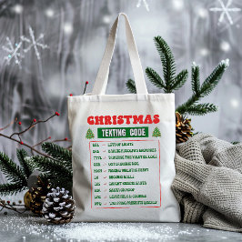 Bolsa Tote Código de SMS de Natal