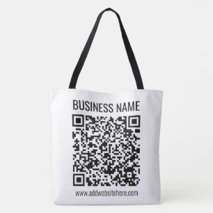 Bolsa Tote Código QR instantâneo (digite o URL do seu site pa