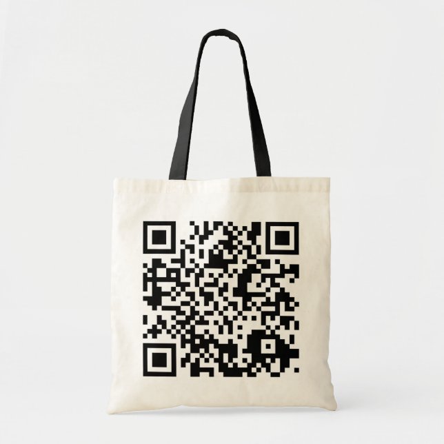 Bolsa Tote código QR personalizável (Frente)