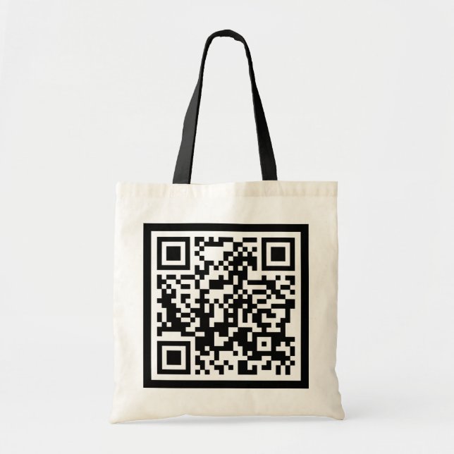 Bolsa Tote código QR personalizável (Frente)