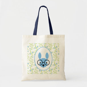Bolsa Tote Coelhinho Com Óculos Primavera Floral