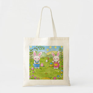 Bolsa Tote Coelhinho de cartum com cenoura