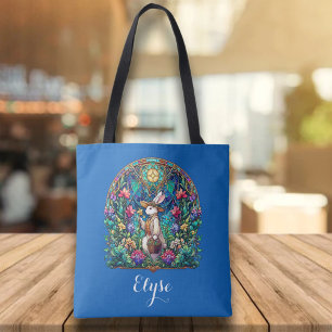 Bolsa Tote Coelhinho de Vidro Baleado Azul