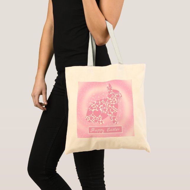 Bolsa Tote Coelhinho Rosa (Frente (produto))