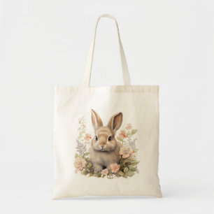 Bolsa Tote Coelhinhos e Flores