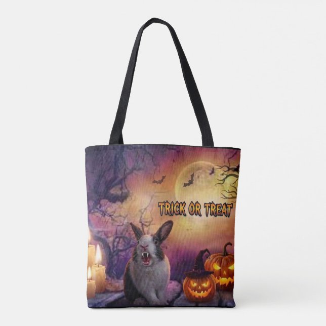 Bolsa Tote Coelho Assustador (Verso)