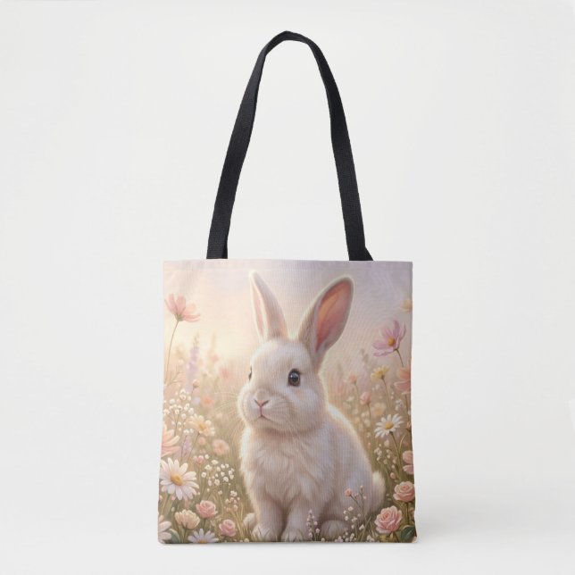Bolsa Tote Coelho Branco (Frente)
