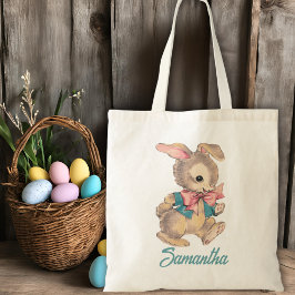Bolsa Tote Coelho Coelho Vintage Bonito Personalizado