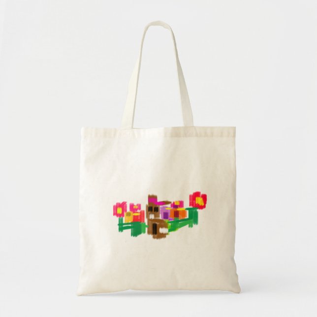 Bolsa Tote Coelho da Primavera (Frente)