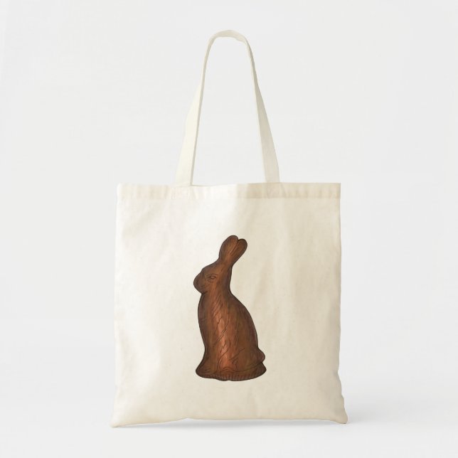 Bolsa Tote Coelho de chocolate Coelho de Páscoa (Frente)