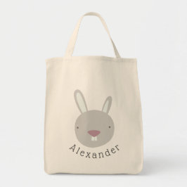 Bolsa Tote Coelho de Cute de Nome Personalizável