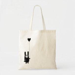 Bolsa Tote Coelho do crânio com os doces da sacola do balão