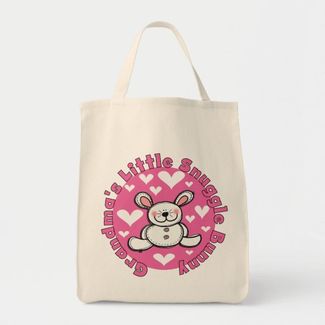 Bolsa Tote Coelho do Snuggle da avó pouco (Frente)