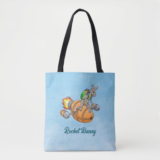 Bolsa Tote Coelho Foguete (Frente)