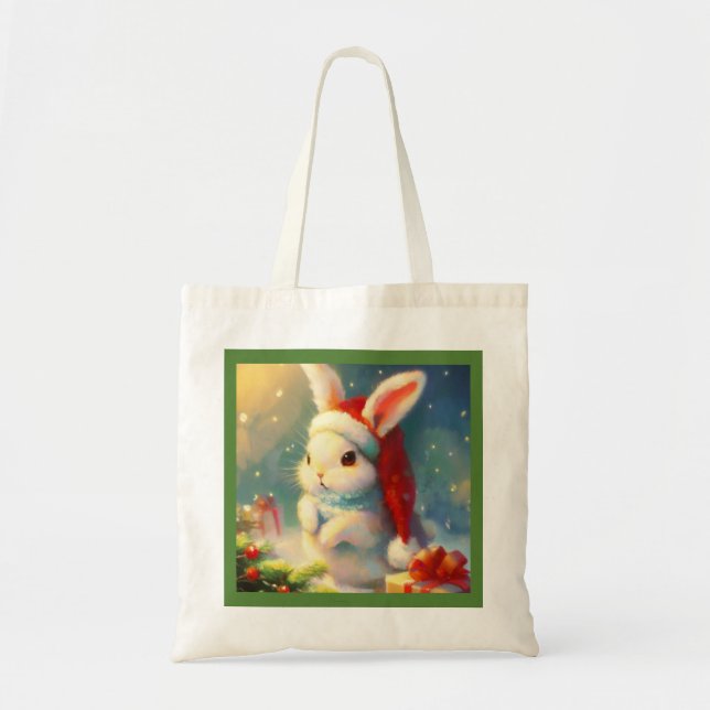 Bolsa Tote Coelho Natal 2 (Frente)