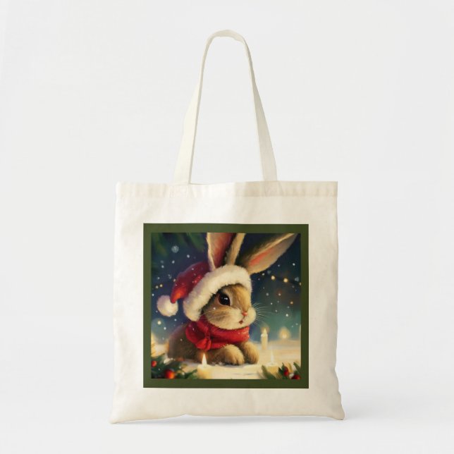 Bolsa Tote Coelho Natal 4 (Frente)