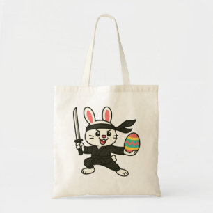 Bolsa Tote Coelho/Pascoal ninja desenho animado