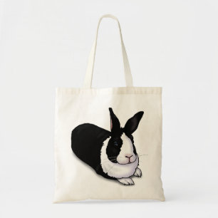 Bolsa Tote Coelho preto e branco