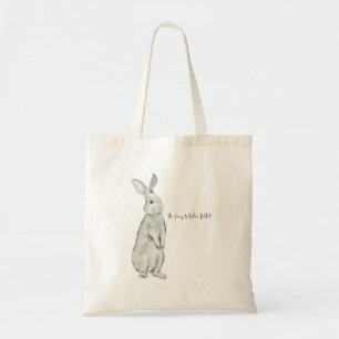 Bolsa Tote Coelho veludo engraçado